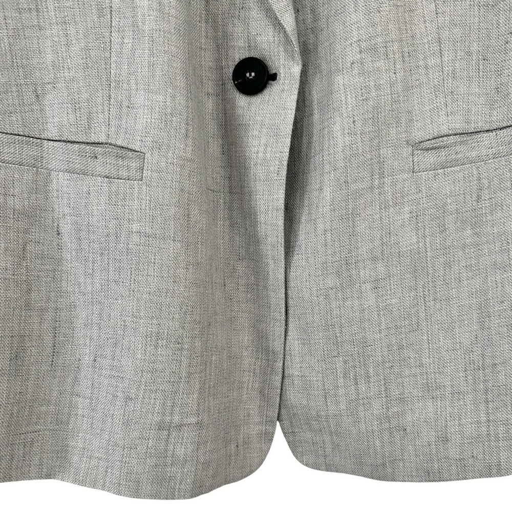 Zara Basic Collection Gray Classic Single Button … - image 4